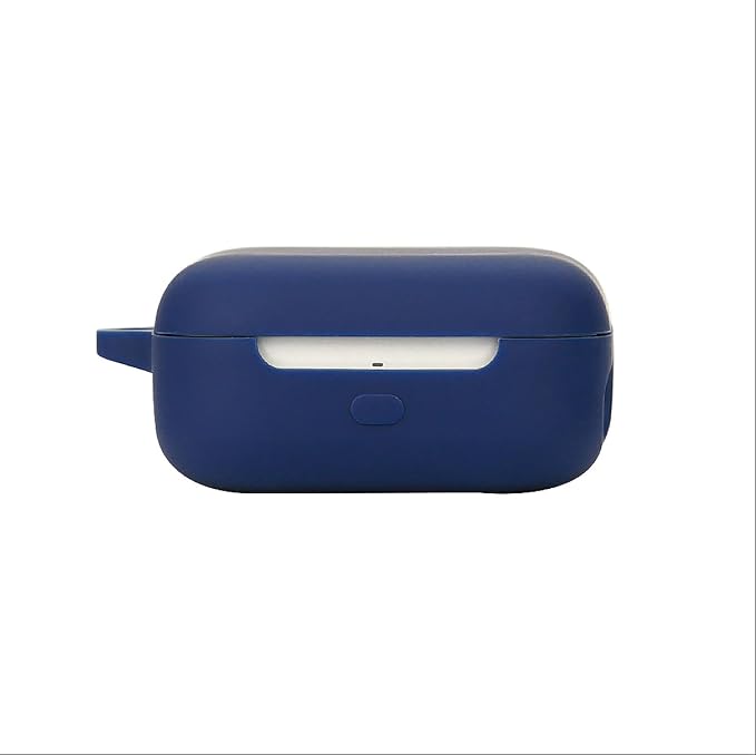 GIOPUEY Étuis Compatible avec Amazon Echo Buds (3. Gen), Coque Silicone, Poids léger, Antichoc, Portable - Bleu foncé - Image 1