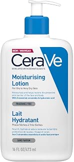 CeraVe Lait Hydratant | 473ml | Crème Hydratante 24h Nourrissante à l'Acide Hyaluronique Corps & Visage pour Peaux Sèches à Très Sèches - Image 1