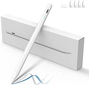 Stylus Pen for Apple iPad 2018-2025, Magnetic Quick Charging Stylus with Palm Rejection, Compatible iPad 11/10/9/8/7/6,iPad Pro M4 13"/12.9"/11",iPad Mini 7/6/5, iPad Air M2/5/4/3 - Image 1