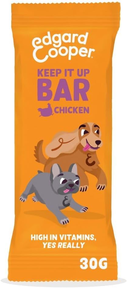 Edgard Cooper Keep It Up Barretta Dog Snack (Chicken, 1 x 30 g), Grain Free, High in Protein and Fresh Quality Meat, with Essential Amino Acids - Image 1