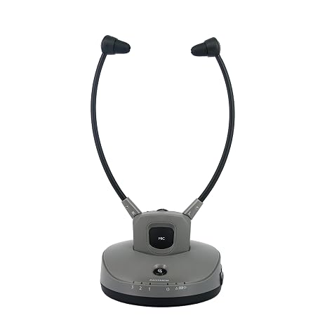 Wireless TV Watching Headphones - Seniors or Hearing Loss, 30m Range, Tone Clarity, Left-Right Balance, 2.4GHz, Optical/RCA/3.5mm for Samsung LG Sony TV - Image 1