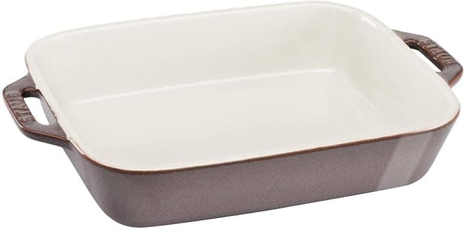 SCHOTEL RECHTH 20 x 16 – 1.1 L GRIJS CERAMIC BY STAUB 40511-866