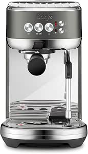 Sage - The Bambino Plus - Compact Coffee Machine with Automatic Milk Frother - 9 Bars, 1.9L Tank - Espresso Machine, 3 Texture & Temperature Settings - Black Stainless Steel - Image 1