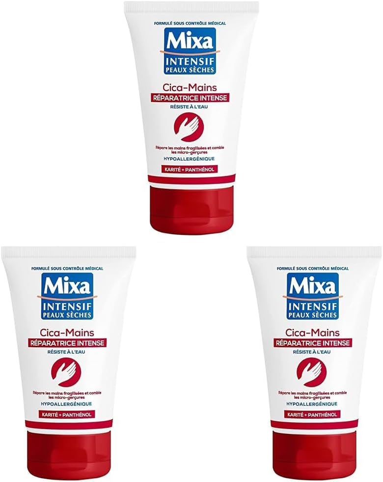 Mixa Cica Crème Mains Réparatrice Intense (Lot de 3) - Image 1