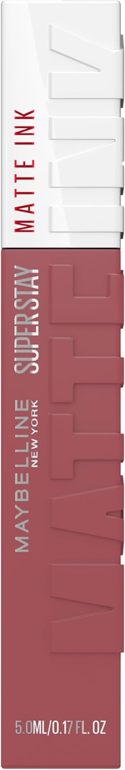 Maybelline New-York – Rouge à Lèvres Mat Liquide – Longue Tenue – Superstay Matte Ink – Teinte : Soloist (140), 5 ml - Image 1