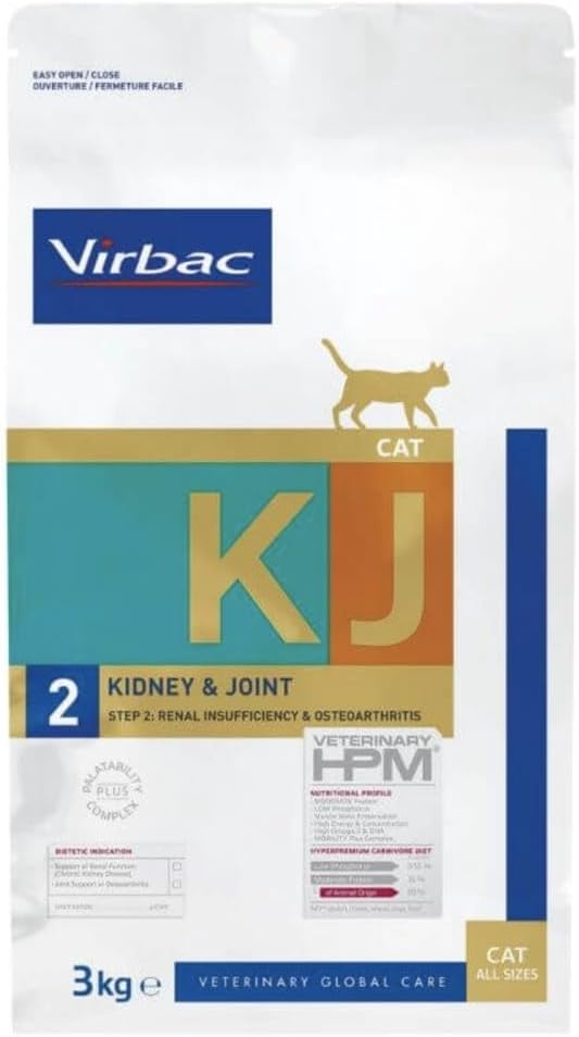 VIRBAC HPM Feline Kidney & Seal KJ2 3 kg - Image 1