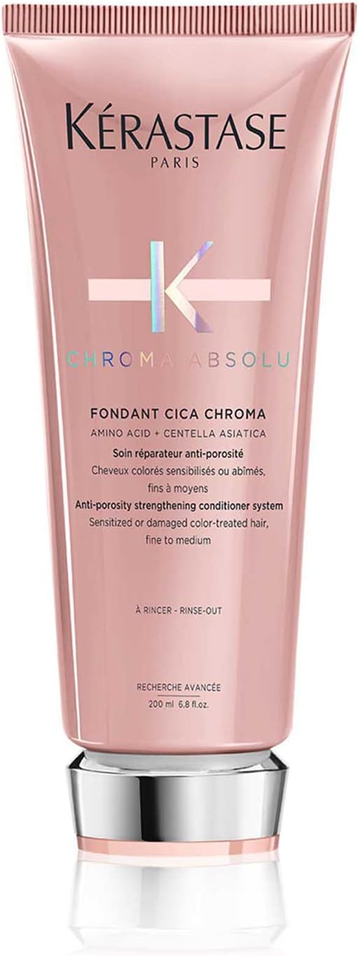 KÉRASTASE Chroma Absolu - Fondant Cica Chroma - Repairing & Anti-Porosity Conditioner - Amino Acids & Centella Asiatica - Sensisibilised or Damaged Colored Hair - Fine to Medium - 200 ml - Image 1