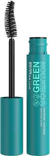 Maybelline New-York - Mascara Volume - Enrichi en Beurre de Karité - Brosse en Fibres Végétales - Green Edition Mega Mousse - Teinte : Blackest Black (01) - Image 1