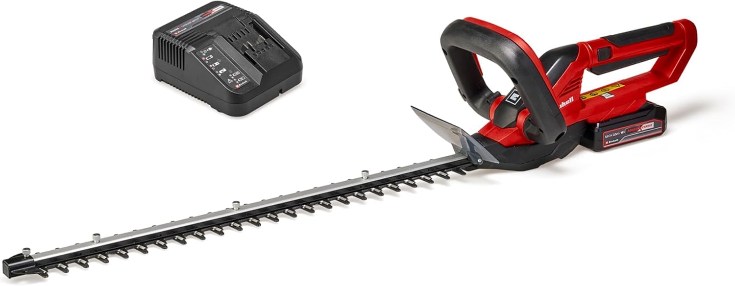 Einhell GE-CH 1855/1 Li Kit Cordless Hedge Trimmer - Power X-Change (18 V, Cutting Length 55 cm) Comes with 2.5 Ah Battery and Fast Charger - Image 1
