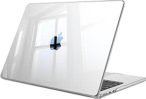 FINTIE Case Compatible with MacBook Air 13.6 Inch M4 M3 M2 (A3240/A3113/A2681, 2025/2024/2022) – Slim and Lightweight Hard Plastic Case, Transparent Crystal - Image 1