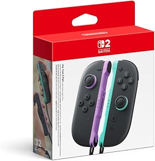 Nintendo Paire de manettes Joy-Con 2 gauche violet clair & droite vert clair Switch 2 - Image 1