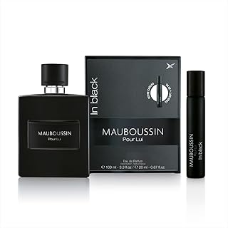 Mauboussin - Pour Lui In Black 100ml + 20ml (Travel Spray) - Eau de Parfum Homme - Senteur Boisée & Orientale - Image 1