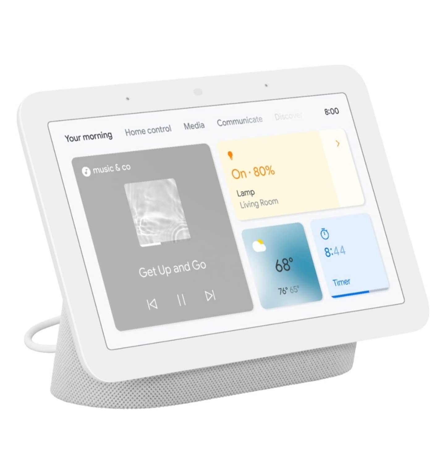 Google Voice Assistant Nest Hub Pebble GA00516-US - Image 1