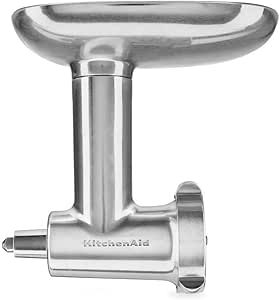KitchenAid Accessories 5KSMMGA Meat Mincer for KitchenAid Pastry Processor with Sausage Pusher Including Vegetable Chopper Stainless Steel - Image 1