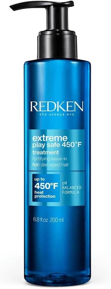 REDKEN - Soin Fortifiant Protecteur de Chaleur pour Cheveux Abîmés & Cassants - Réparation & Force - Infusé En Protéines Végétales & Tourmaline - Extreme - 250ml