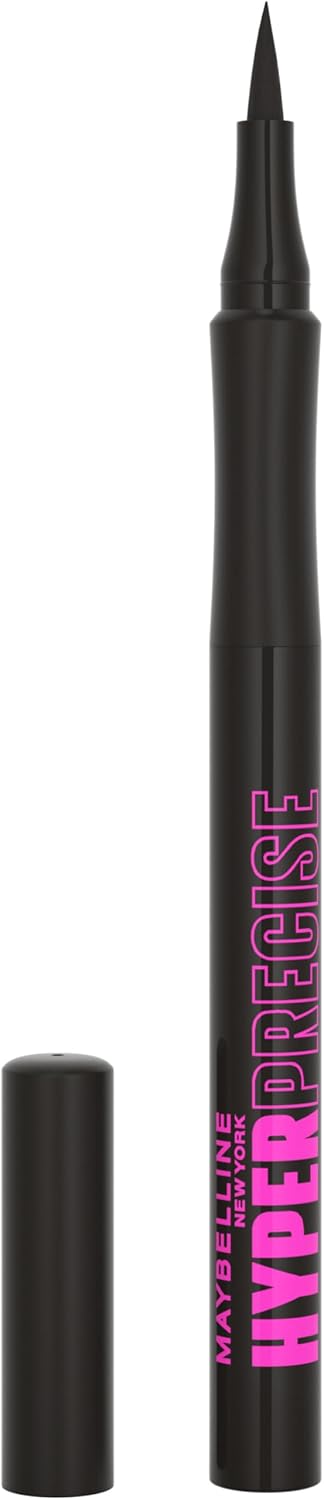 Maybelline New York – Liner Feutre – Hyper Precise Allday – Tenue jusqu’à 24h – 700 Black – 1 ml - Image 1