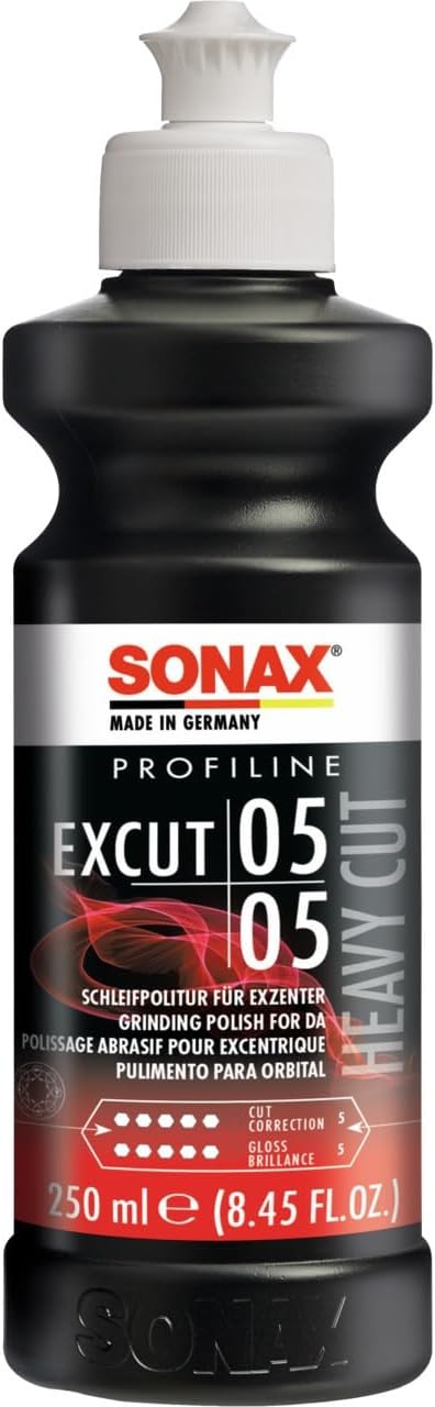 SONAX PROFILINE ExCut 05-05 (250 ml) pâte abrasive pour polisseuses excentriques avec finition brillante pour peinture rayée | Réf: 02451410 - Image 1