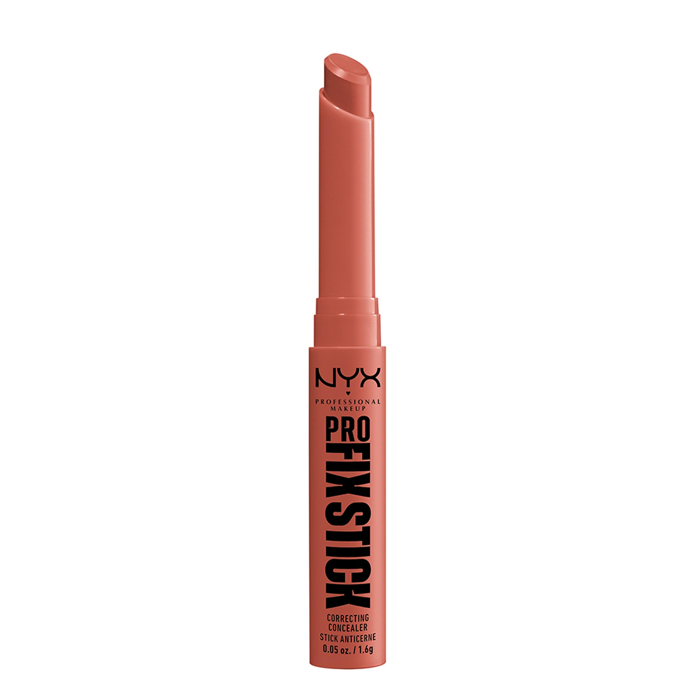 NYX Professional Makeup Concealer Stick, Covers Blemishes, Dark Spots and Discoloration, 12H Hold, Vegan, Pro Fix Stick, Shade : Apricot - Image 1