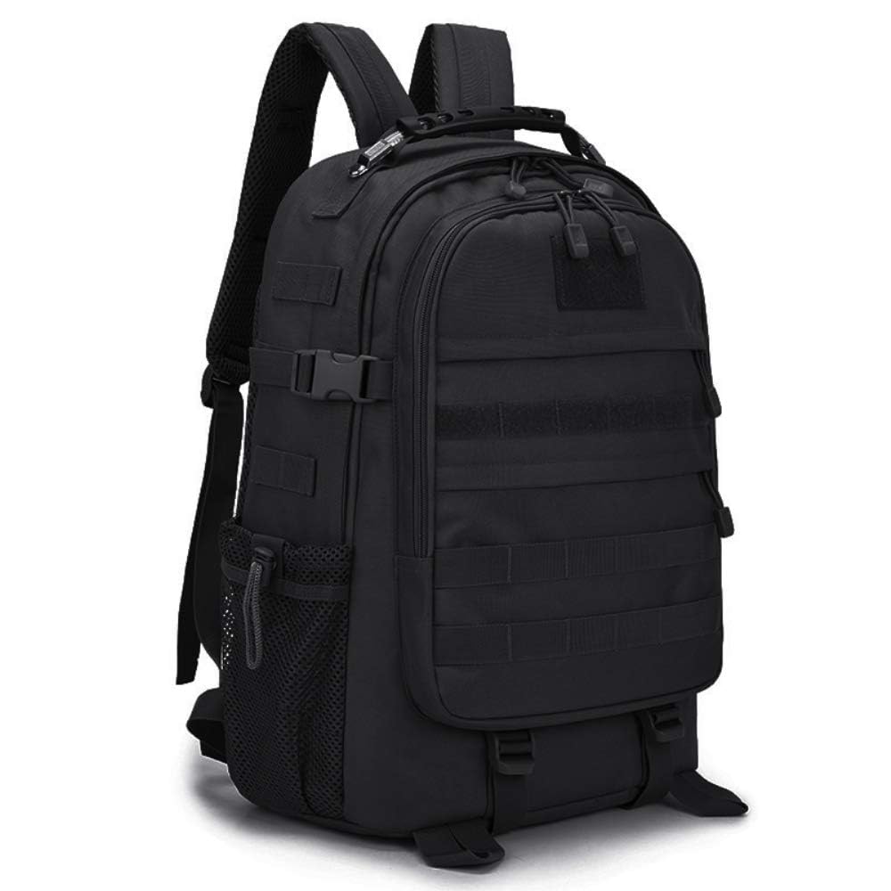 VINBAGGE Sac à Dos Randonnée Tactique Militaire 35L/40L Sac à Dos Imperméable USB Multifonction pour Outdoor Voyage Trekking Camping Chasse,Noir - Image 1