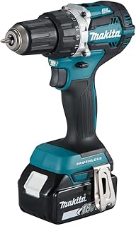 PERCEUSE VISSEUSE MAKITA SANS FIL 18 V 2 BATTERIES 5 AH 13 MM CHARGEUR ET COFFRET MAK PAC - DDF484RTJ - Image 1