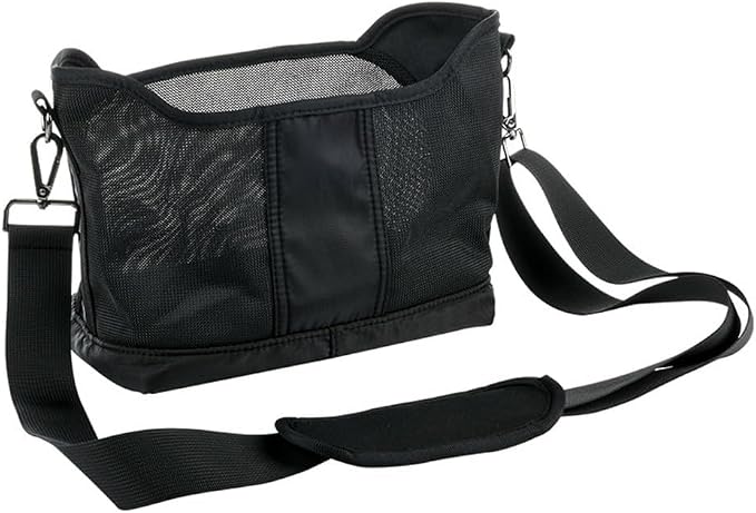 Bang & Olufsen Beolit 20 Speaker Carrying Bag, Nylon Mesh with Thick Padding, Adjustable Shoulder Strap, Black (28.5 x 16 x 3.5cm) - Image 1