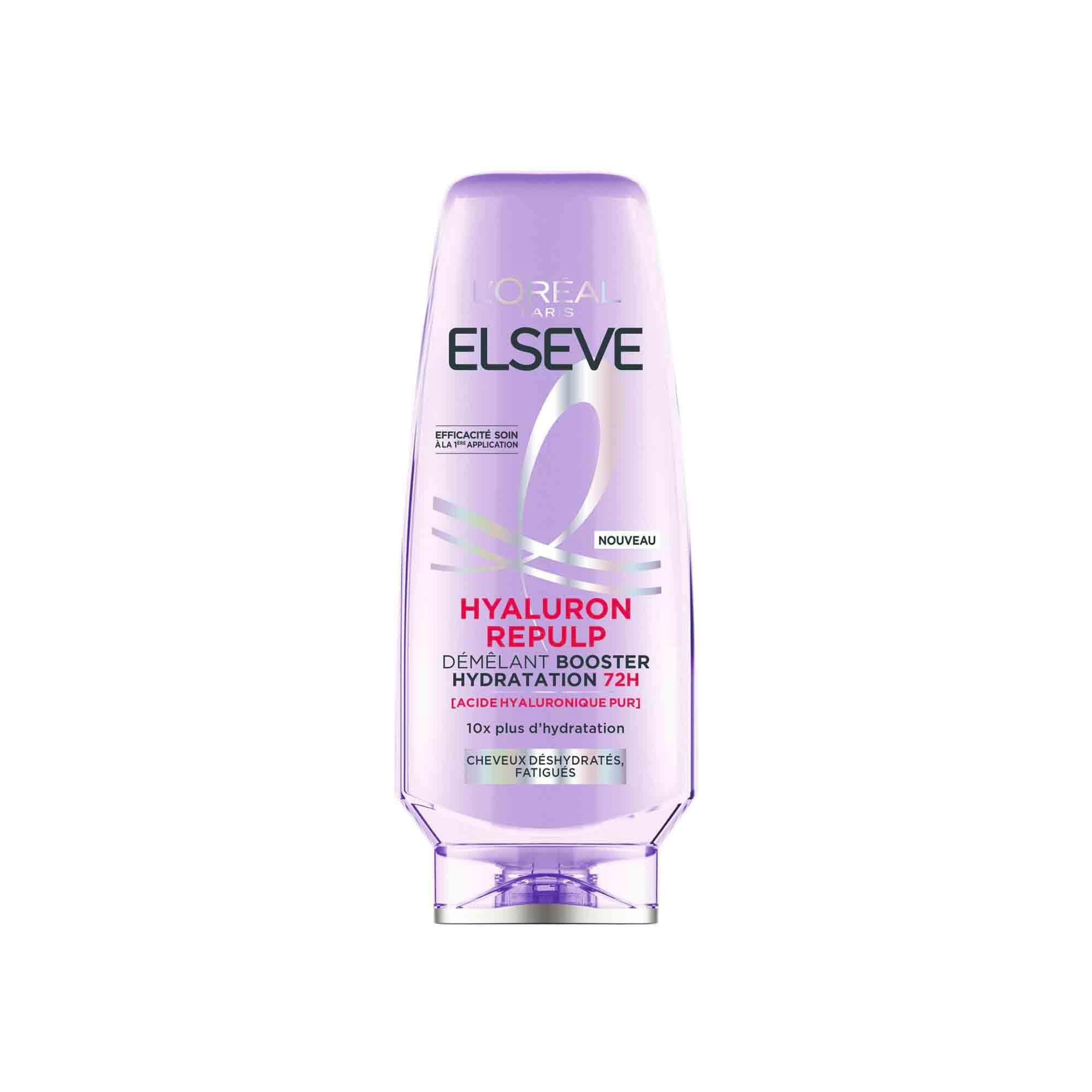 L'Oréal Paris - Re-Hydrating Detangler for Dehydrated and Tired Hair - 72H Hydration - Shine - Flexibility - With Hyaluronic Acid - Elseve Hyaluron Repulp - 200 ml