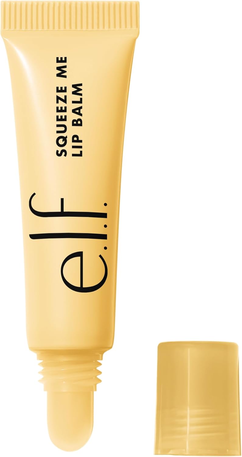 e.l.f. Squeeze Me Baume à lèvres hydratant pour un teint clair de couleur, infusé avec de l'acide hyaluronique, végétalien et sans cruelty, gel à la vanille - Image 1