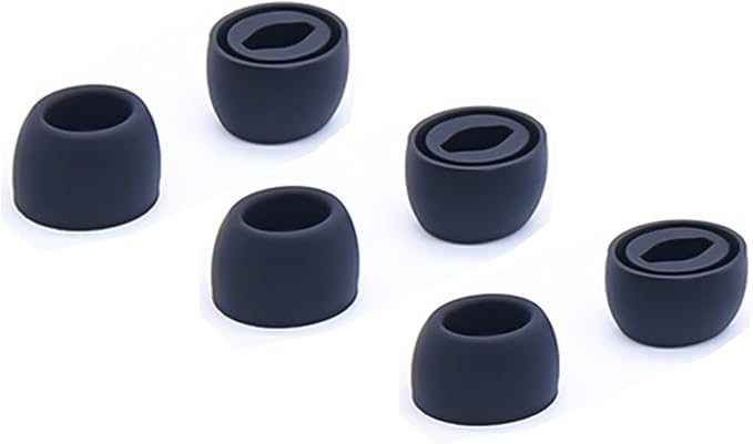 Silicone Earbuds for Samsung Galaxy Buds Pro - 3 Sizes (S/M/L) Compatible with Charging Case, Non-Slip and Noise Reduction with Filter, Black - Image 1