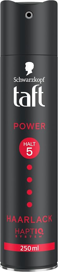 Schwarzkopf TAFT Hair Spray (250 ml) Hold 5, For All Hair Types, Strong Hold Up To 72 Hours, Vegan Formula - Image 1