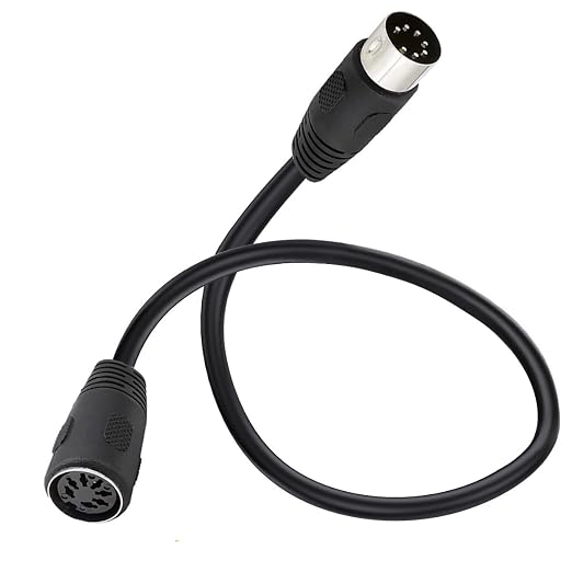 Câble audio professionnel 7 broches mâle vers femelle pour systèmes stéréo Bang & Olufsen, Naim, Quad (0,5 m) - Image 1