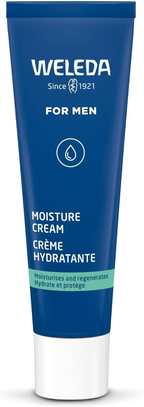 WELEDA - Crème Hydratante Homme - Huile De Jojoba & Extrait De Racine De Guimauve - Hydrate & Protège - Soin De Jour Ou De Nuit - Texture Légère - Tous Types De Peaux - Certifiée NATRUE* - Bio - 30 ml - Image 1