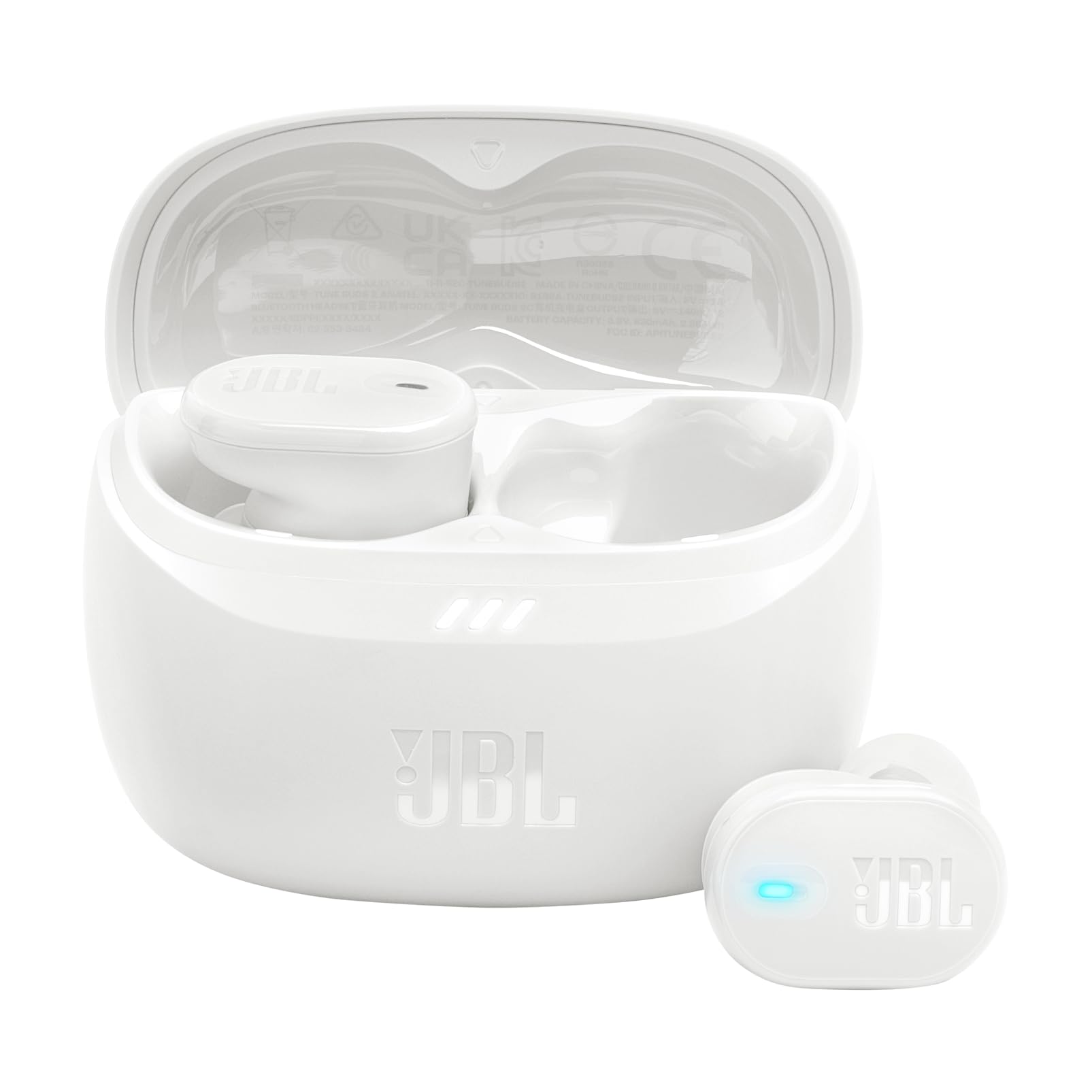 JBL Tune Buds 2, Wireless Bluetooth Headphones, 48 Hours Battery Life, IP54 Water and Dust Resistance, IP54 Water and Dust Resistant, Multi-Point Connection, White - Image 1