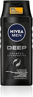 NIVEA MEN Deep Shampoo for Men, Against Oily Hair Activated Charcoal, Conditioner for Long Lasting Fresh Feeling, Vegan Shampoo for Deep Cleansing (250 - Image 1