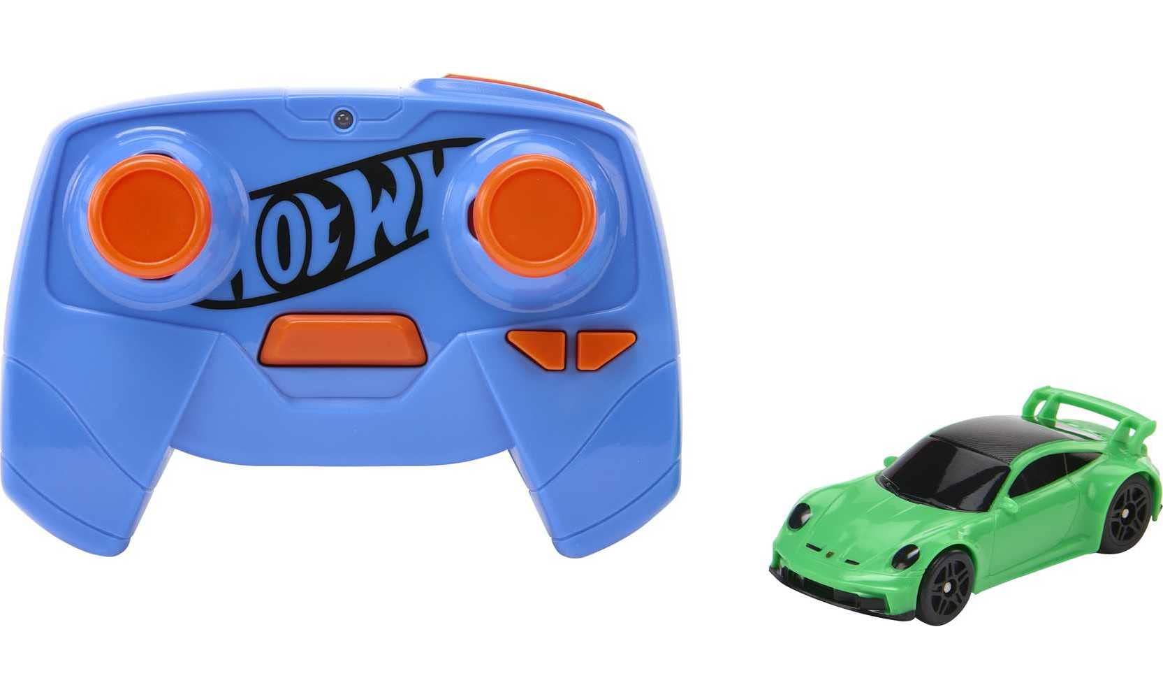 Hot Wheels Remote Control Car, Porsche 911 1/64 scale, USB cable, Track and Off-Road Racing, Turbo accelerator, Gift for Children, HLT20 - Image 1