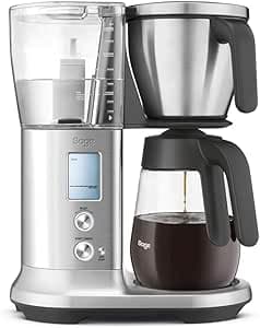 Sage - The Precision Brewer Glass - Coffee Maker for Filter Coffee - Brushed Stainless Steel