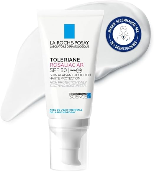 La Roche-Posay - Toleriane Rosaliac SPF 30 - Moisturizing Face Cream - Anti-Redness Cream for sensitive skin with Rosacea - Enriched with Neurosensin and Sphingobioma - Soothing and Protective Face - Image 1