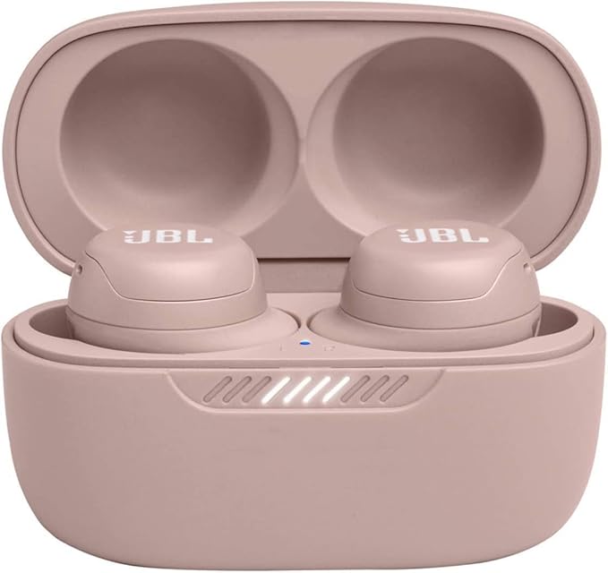 JBL LIVE FREE NC+ TWS True Wireless Active Noise Cancelling Earphones with Charging Case - Waterproof - Up to 21 Hours of Combined Listening - Pink - Image 1