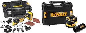 DEWALT - Brushless Multi-Cutter - XR 18V - DCS355D2-QW - Cordless Multi-Cutter in Box with 2 Batteries, Charger and 32 Accessories - 20000 orb/min & XR 18V 125mm Brushless Eccentric Sander - Image 1