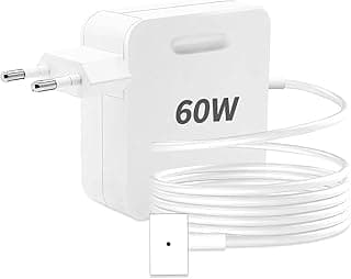 ANDHOT 60W T-Tip Chargeur,Compatible avec 60W Mac Book Pro Adaptateur d'alimentation/T-Tip Chargeur ,Compatible avec Mac Book Air/Pro 11 et 13 Pouces (2012-2018), Modèle A1425, A1435, A1502