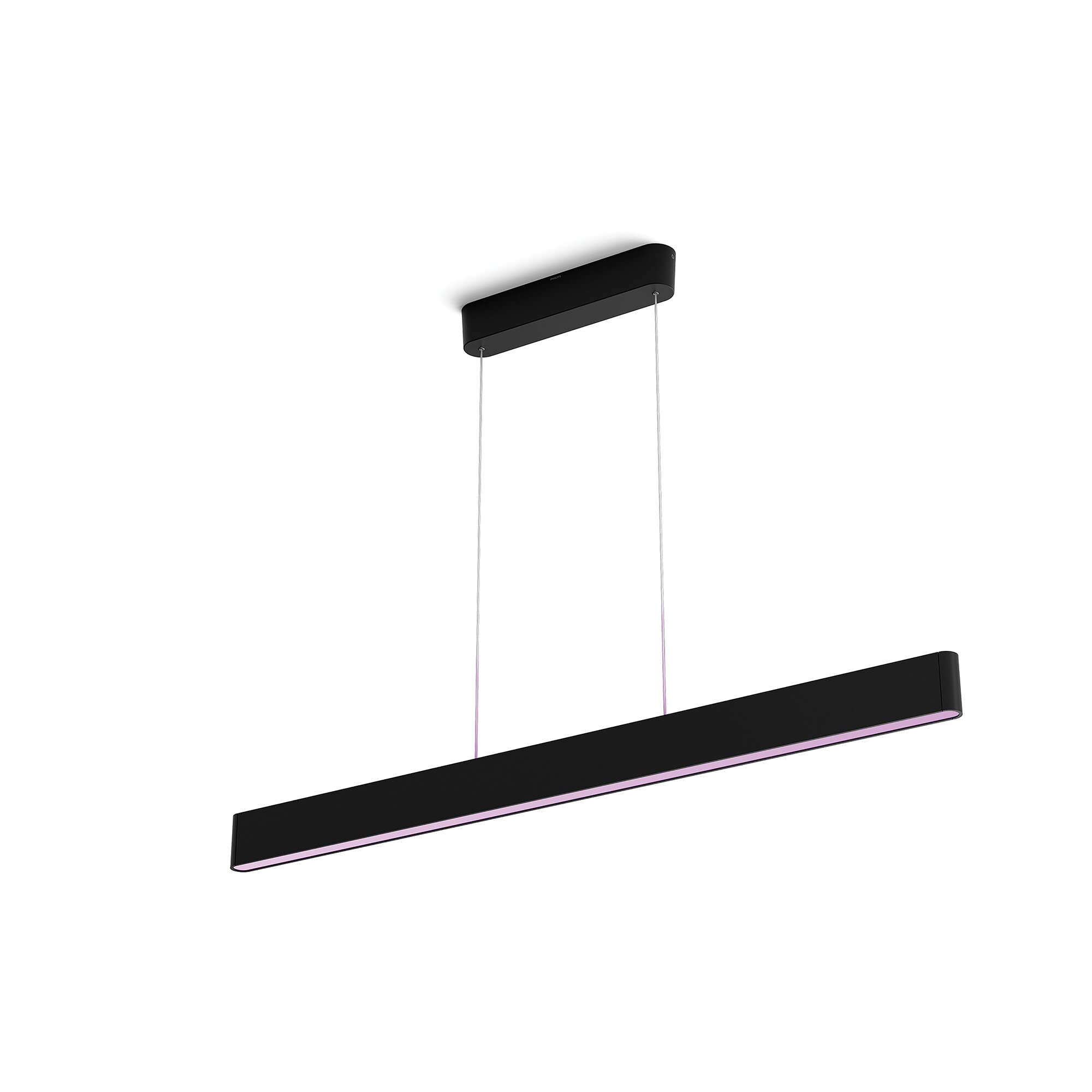 Philips Hue White & Color Ambiance ENSIS Pendant Light 2x39W Black - Pendant light with Bluetooth - Philips light compatible with Alexa, Google Assistant and Apple Homekit - Image 1