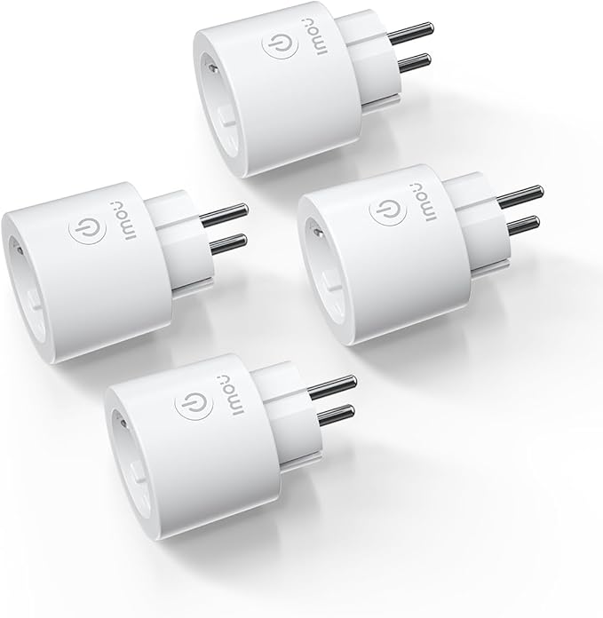 IMOU CE2P Smart Plug, 16A WiFi Socket with Energy Monitoring, Power Consumption Monitor, MATTER Certified, App Remote Control, Compatible with Alexa & Google (4 Pieces) - Image 1
