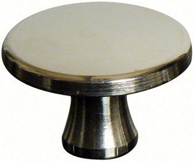STAUB Medium Model Knob for Cast Iron Casserole 4 x 4 x 2.8 cm, Nickel, Gold - Image 1