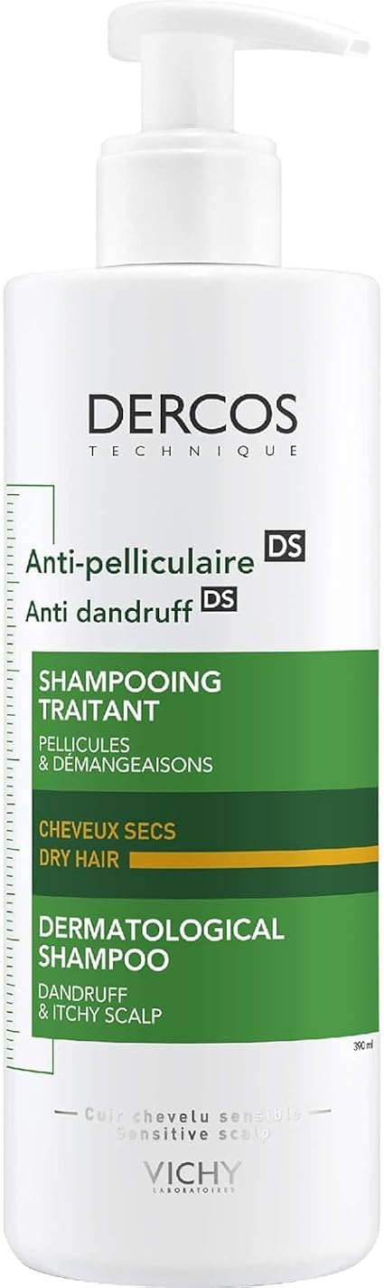 Vichy Dercos Anti-Dandruff Dry Scalp Shampoo, 390 ml - Image 1