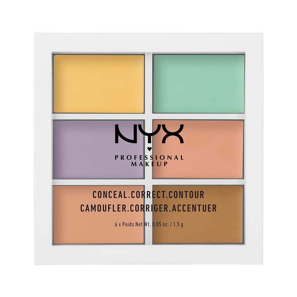 NYX Professional Makeup 3C Concealer, Concealer and Contour, Creamy Texture, 6 Shades