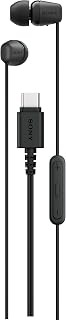 Sony IER-EX15C avec Micro – Écouteurs filaires USB-C pour Android, iPhone, Ordinateur Portable et PC – Câble Anti-enchevêtrement – Parfaits pour Les Voyages et Une Utilisation Quotidienne – Noir - Image 1