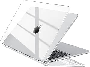 EooCoo Compatible with MacBook Air 13.6 Inch M4 M3 M2 2025 2024 2022 Clear Hard Case for Mac Book Air 13.6" A3240 A3113 A2681 Plastic Protective Cover Case - Transparent Crystal - Image 1