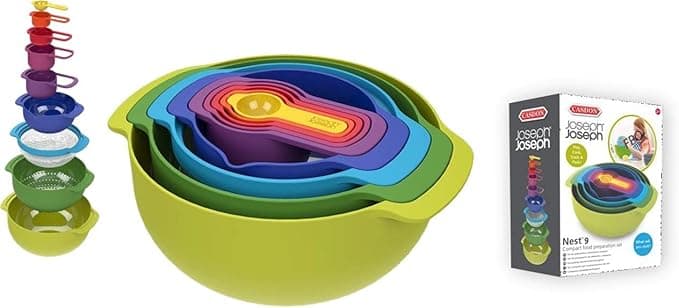 Cefa Toys - Set of 9 stackable measuring bowls Joseph Joseph, 01158