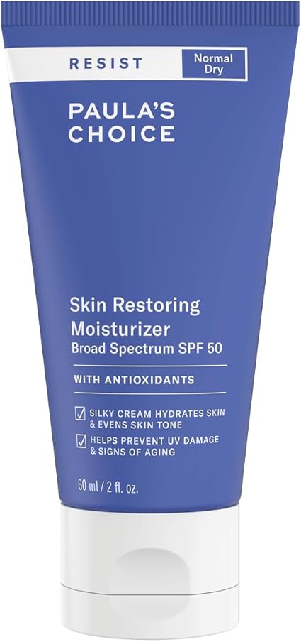 Paula's Choice Resist Anti Aging Repairing Day Cream SPF 50 - Moisturising and Anti-Aging Face Sunscreen - with Shea Butter & Vitamin B3 - Normal to Dry Skin - 60 ml - Image 1