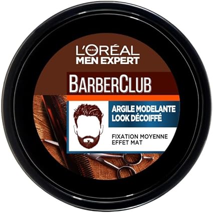 L'Oréal Men Expert BarberClub Modelling Clay with Medium Hold and Matte Effect 75 ml - Image 1