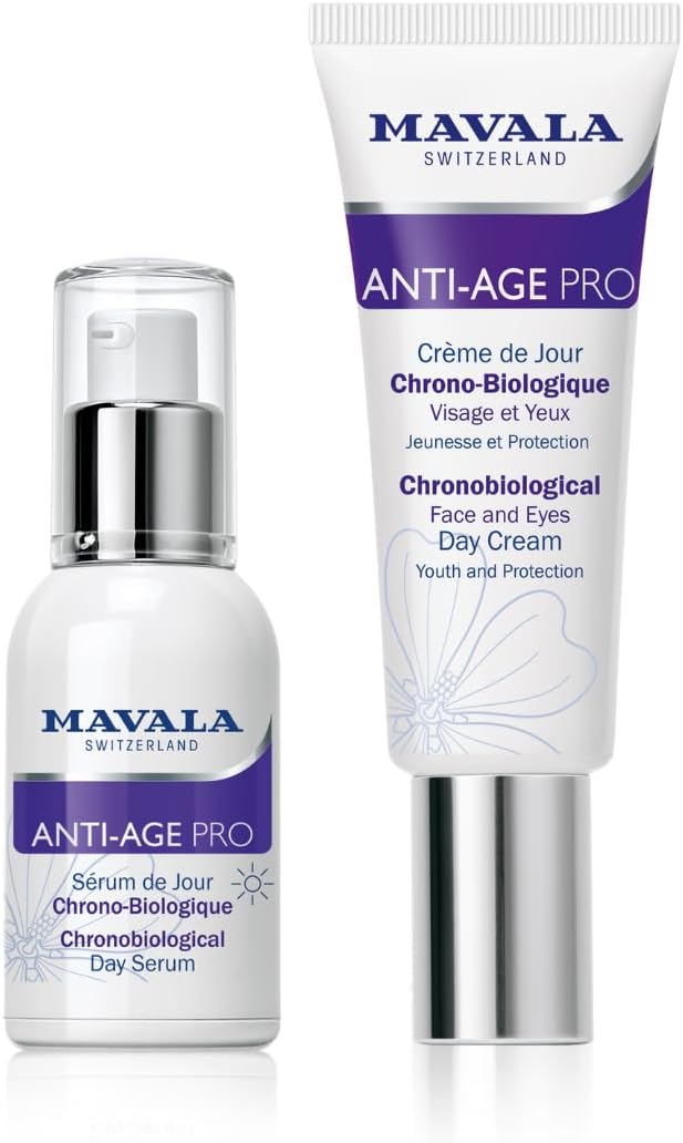 Duo Crème de Jour & Sérum de Jour Anti-Âge Pro - Soin Visage & Yeux - Routine Jeunesse Complète - Image 1